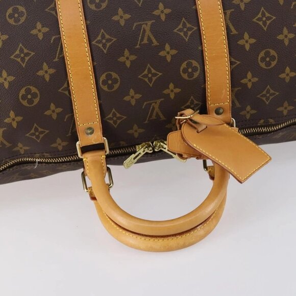 LOUIS VUITTON Monogram Keepall 55 Boston Bag M41424 LV Auth 141213 - Picture 8 of 16